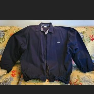 Lacoste JACKET SIZE 11 Navy Cotton Twill Zip Front